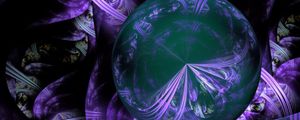 Preview wallpaper circle, rays, intersection, abstraction, purple
