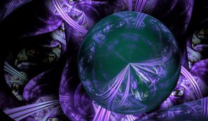 Preview wallpaper circle, rays, intersection, abstraction, purple