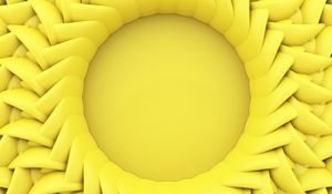 Preview wallpaper circle, relief, 3d, yellow