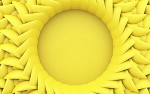 Preview wallpaper circle, relief, 3d, yellow