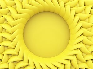 Preview wallpaper circle, relief, 3d, yellow