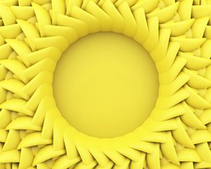 Preview wallpaper circle, relief, 3d, yellow