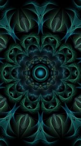 Preview wallpaper circle, shapes, fractal, kaleidoscope, abstraction