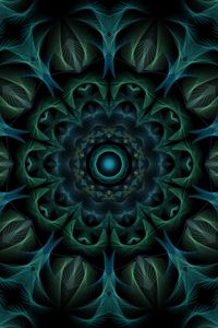 Preview wallpaper circle, shapes, fractal, kaleidoscope, abstraction