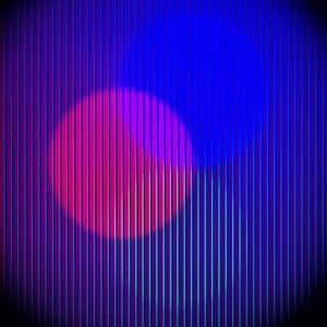 Preview wallpaper circle, stripes, lines, neon