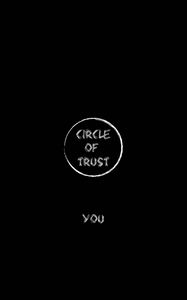 Preview wallpaper circle, trust, inscription