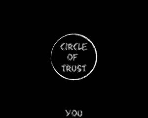 Preview wallpaper circle, trust, inscription