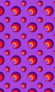 Preview wallpaper circles, background, bright, red