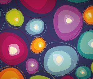 Preview wallpaper circles, background, colorful, texture