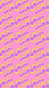 Preview wallpaper circles, background, pink, size