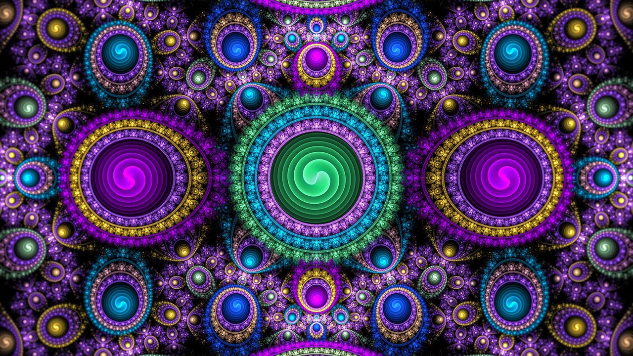 Wallpaper circles, background, shape, light, lilac
