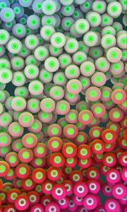 Preview wallpaper circles, balls, eyes, bright, colorful