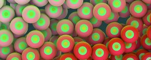 Preview wallpaper circles, balls, eyes, bright, colorful