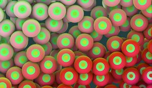 Preview wallpaper circles, balls, eyes, bright, colorful