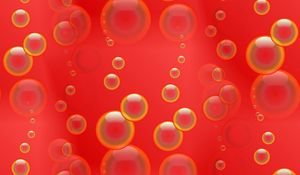 Preview wallpaper circles, balls, texture, red, patterns