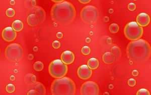 Preview wallpaper circles, balls, texture, red, patterns