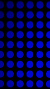 Preview wallpaper circles, black background, abstraction, blue