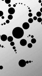 Preview wallpaper circles, blemishes, background, black, gray