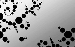 Preview wallpaper circles, blemishes, background, black, gray