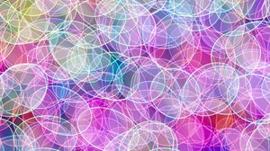 Preview wallpaper circles, bright, colorful