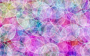 Preview wallpaper circles, bright, colorful