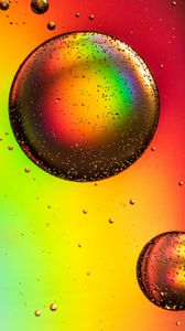 Preview wallpaper circles, bubble, rainbow, colorful