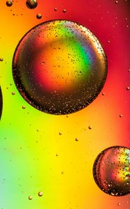 Preview wallpaper circles, bubble, rainbow, colorful