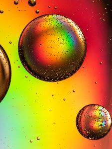 Preview wallpaper circles, bubble, rainbow, colorful