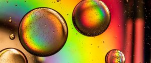 Preview wallpaper circles, bubble, rainbow, colorful