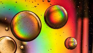 Preview wallpaper circles, bubble, rainbow, colorful