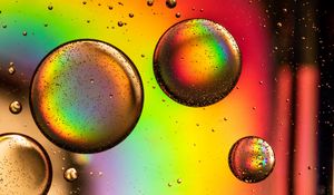 Preview wallpaper circles, bubble, rainbow, colorful