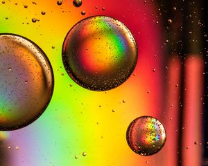 Preview wallpaper circles, bubble, rainbow, colorful