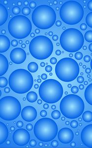 Preview wallpaper circles, bubbles, balls, surface, blue