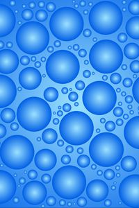 Preview wallpaper circles, bubbles, balls, surface, blue