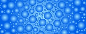 Preview wallpaper circles, bubbles, balls, surface, blue