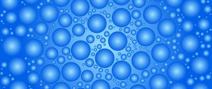 Preview wallpaper circles, bubbles, balls, surface, blue