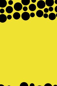 Preview wallpaper circles, bubbles, black, yellow, minimalism