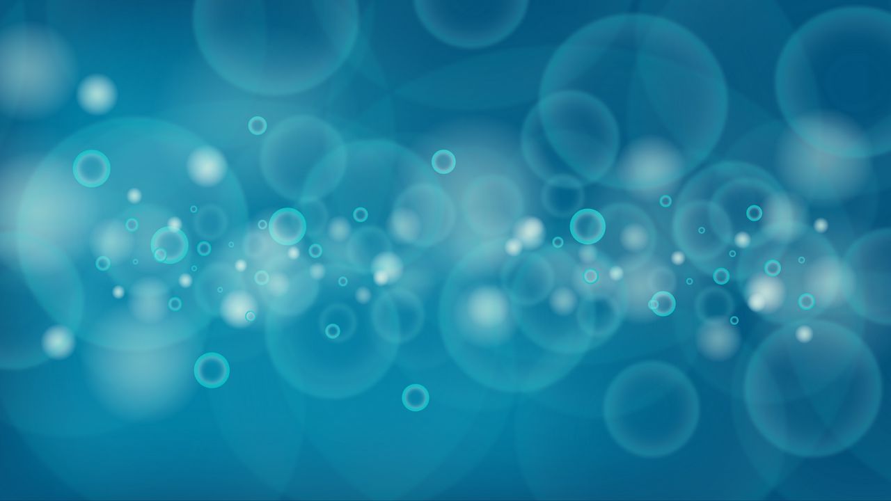 Wallpaper circles, bubbles, blue
