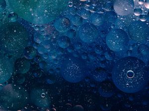 Preview wallpaper circles, bubbles, blue, texture