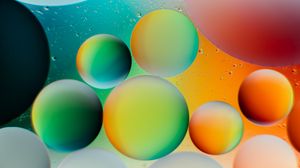 Preview wallpaper circles, bubbles, gradient, round