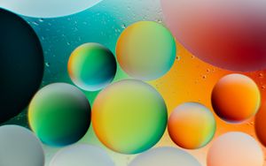 Preview wallpaper circles, bubbles, gradient, round