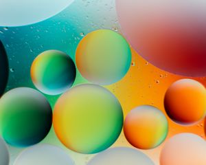 Preview wallpaper circles, bubbles, gradient, round