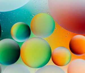 Preview wallpaper circles, bubbles, gradient, round