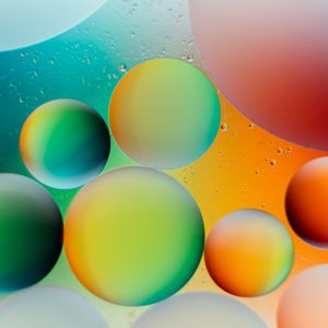 Preview wallpaper circles, bubbles, gradient, round