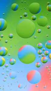 Preview wallpaper circles, bubbles, gradient, colorful, art