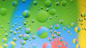 Preview wallpaper circles, bubbles, gradient, colorful, art