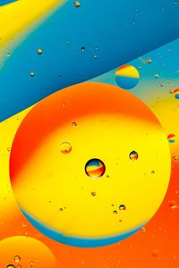 Preview wallpaper circles, bubbles, gradient, abstraction, bright