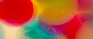 Preview wallpaper circles, bubbles, liquid, abstraction, colorful