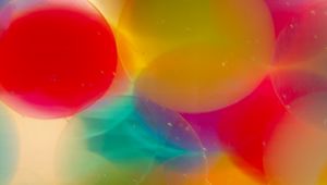Preview wallpaper circles, bubbles, liquid, abstraction, colorful