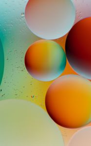 Preview wallpaper circles, bubbles, round, gradient, multicolored